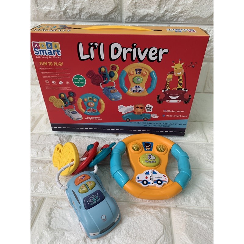 Bebe Smart - Lil Driver Mainan Bayi Anak Setir stir mobil