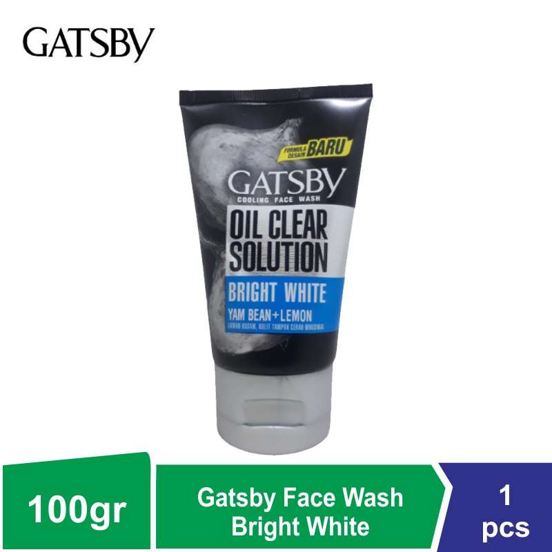 Gatsby Face Cooling Face Wash Oil Clear Solution 100gr - Pembersih Wajah