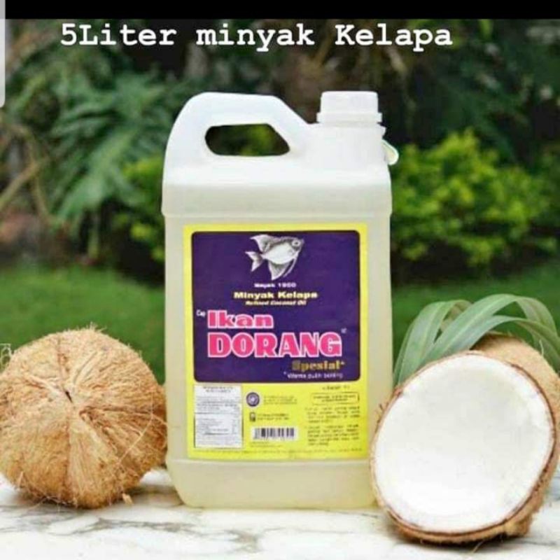 

Minyak goreng kelapa cap Ikan Dorang Spesial 5ltr