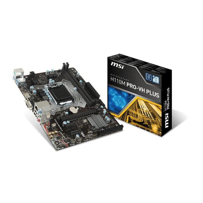 Motherboard MSI H110M-Pro VH Plus (LGA1151, H110, DDR4) GARANSI 3 THN