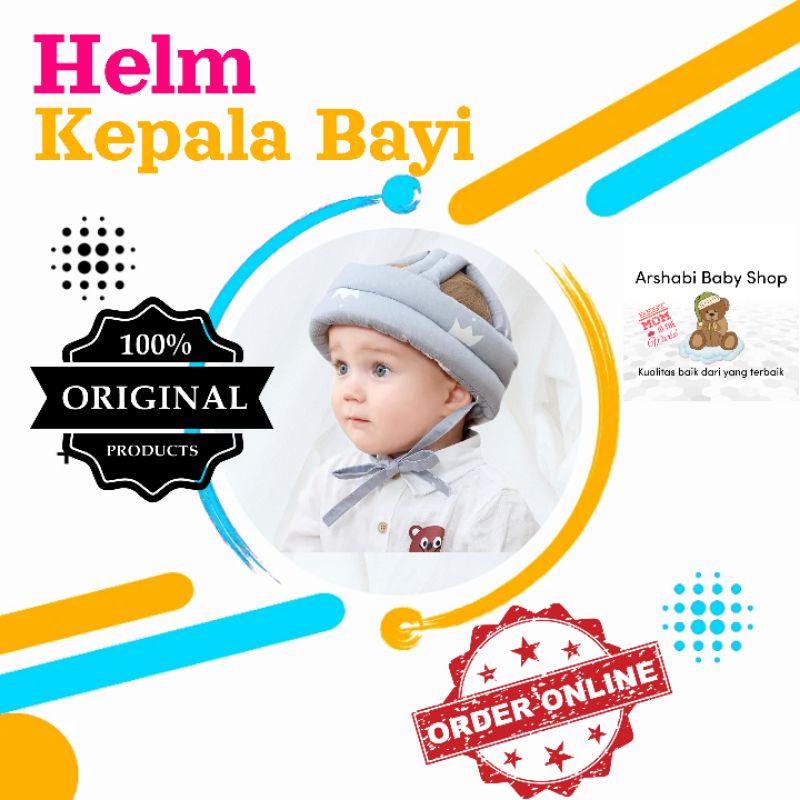 Topi Helm Pelindung Kepala Bayi Baby Head Protektor Anti Jatuh