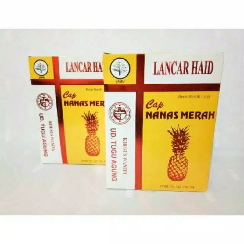 Jamu Pelancar Haid Nanas Merah-Pelancar Haid Herbal Alami