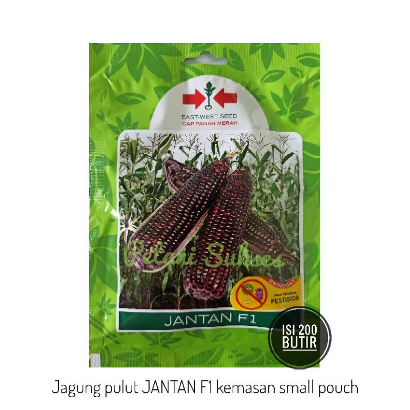 KWALITAS TERBAIK (200 butir) Bibit Benih Jagung Pulut Ketan hitam JANTAN F1 200S SP Sayuran buah Cap