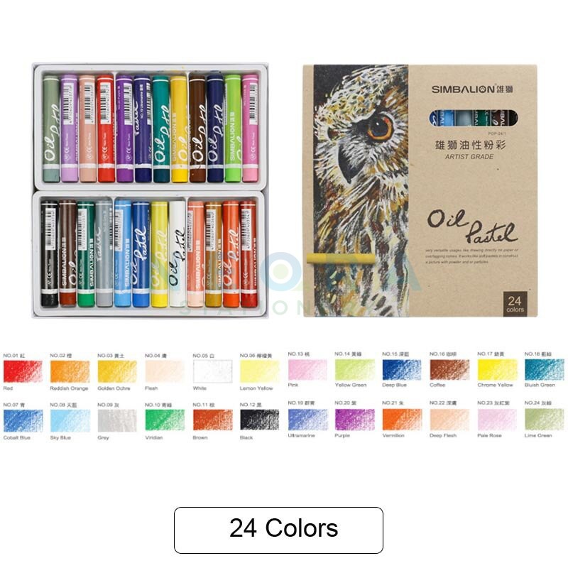 

Simbalion Artist Grade Oil Pastel 24 Color (POP - 24 / 1)