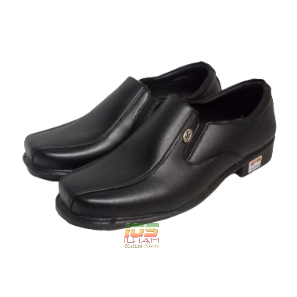 Sepatu Pantofel Slop Pria Dewasa Waltermen EL Size 39-43 Hitam