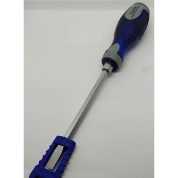obeng tembus obeng ketok gagang biru abu-abu tora 5in min