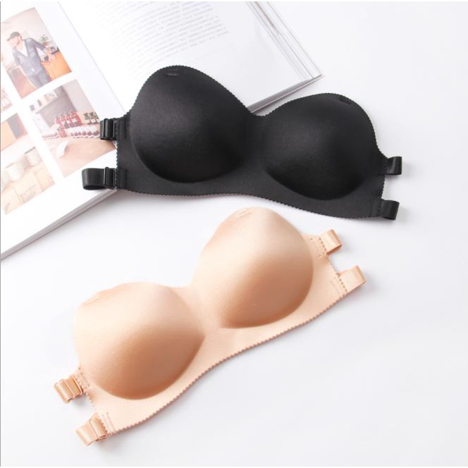 BE.ID BR020 BRA BH KEMBEN WANITA FREE TALI PENGGAIT TRANSPARANT MODEL TANPA KAWAT PLUS DENGAN HALUS