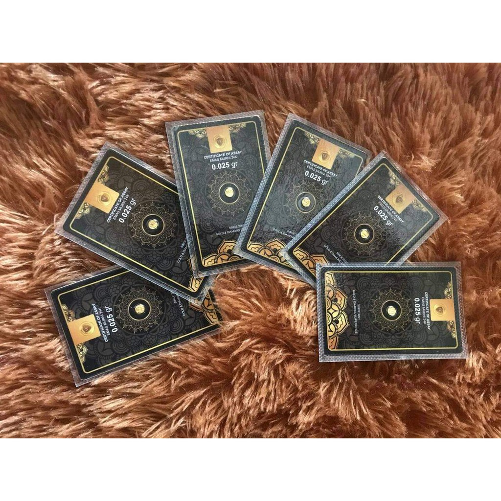 MINIGOLD 0.025 GRAM EMAS MINI 24K MINI GOLD BISA TUKAR ANTAM KWITANSI RESMI