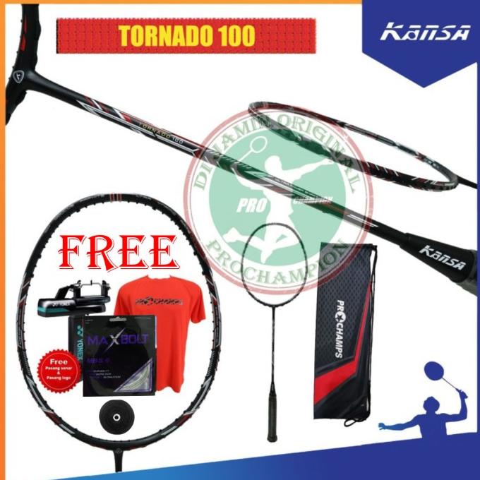 KANSA TORNADO 100 200 300 RAKET BADMINTON ORIGINAL