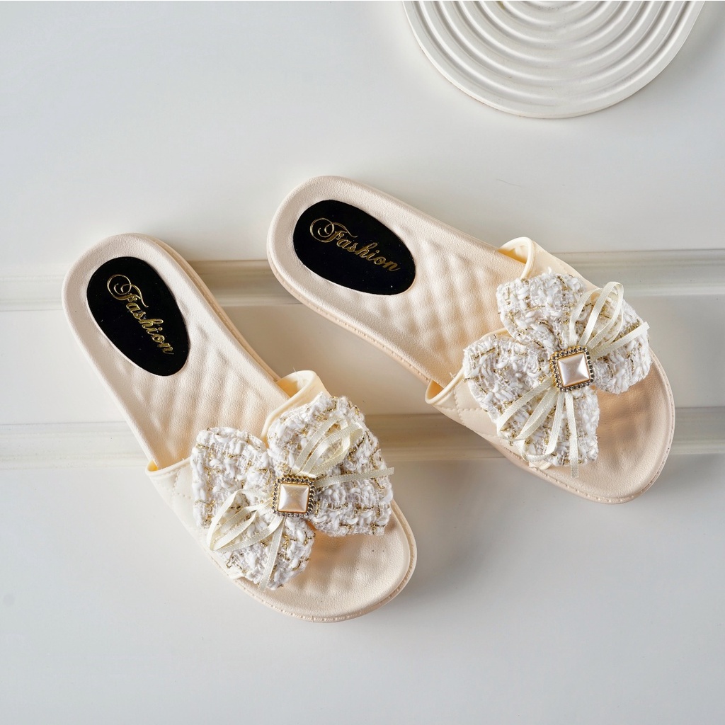 SANDAL SLIP ON TERLARIS SEPATU CANTIK S2019 (NO BOX) SANDAL FASHION SLIP ON MURAH