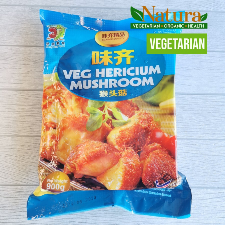 

Mr Vege Hericium Mushroom 900gr Beku Jamur Lion Mane Vegetarian Vegan