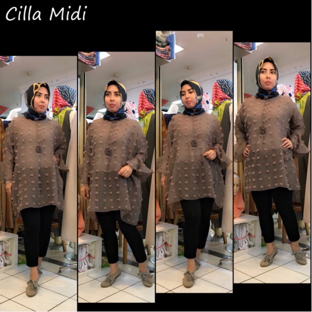 Tunik Midi Linen Rubby Cilla “Hijabers Corner”