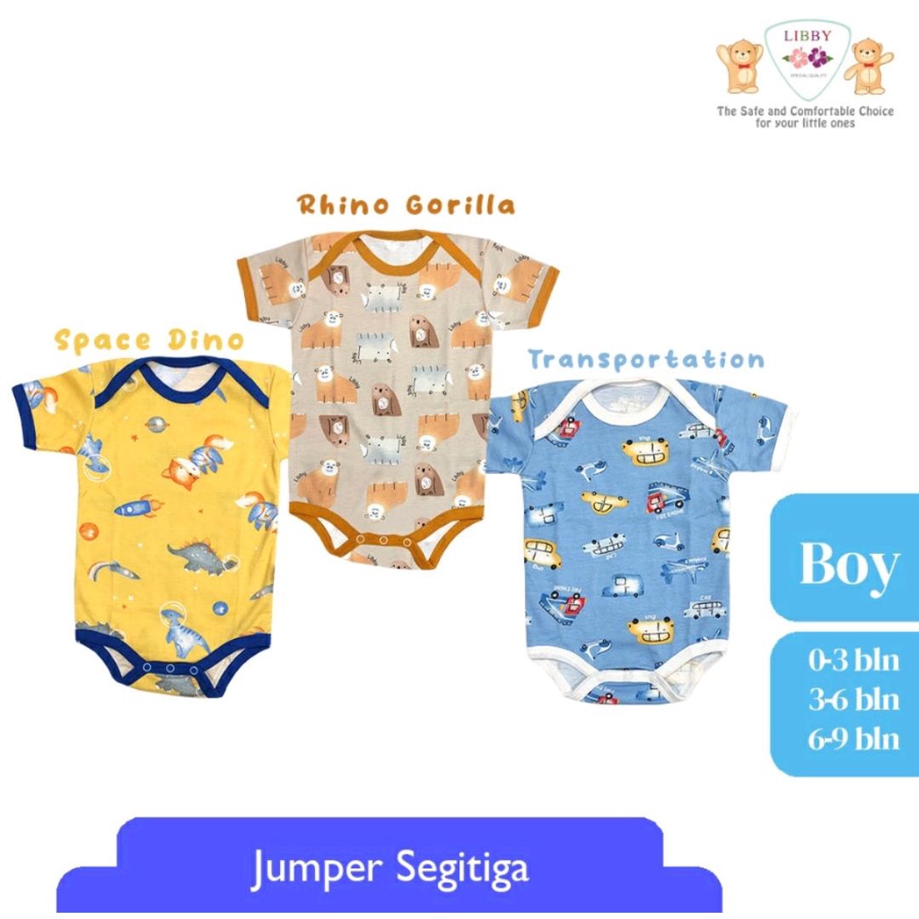 LIBBY JUMPER BAYI PREMIUM SEGITIGA DAN SEGIEMPAT / JUMPER BAYI