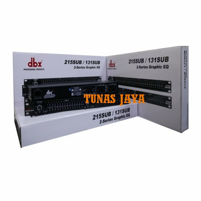 Produk Terbaru Equalizer Dbx215/131 Output Sub Grade A Dbx 215/131 Sub Dus Putih