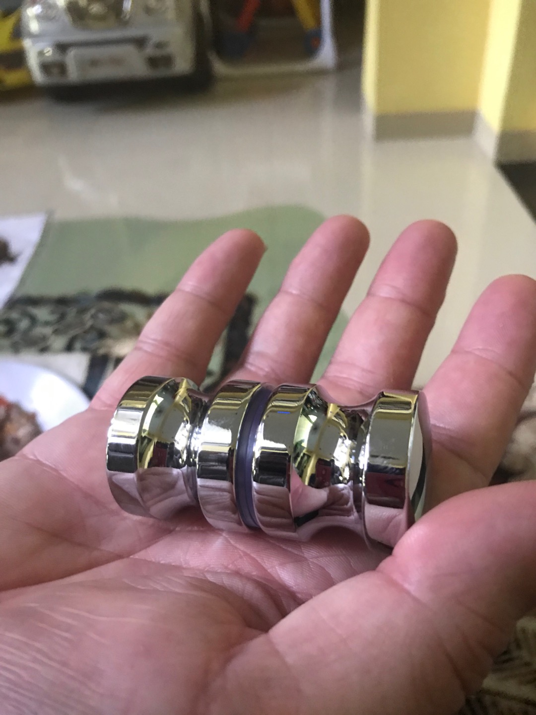 Xunliu 30mm/1.2inch Aluminum Alloy Single Groove Glass Door Knob Shower Cabinet Handle