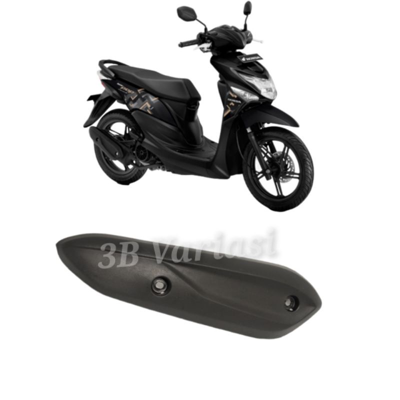 Tutup Tameng Knalpot Honda Standar Beat Pop Esp 2014 - 2015 Original Honda