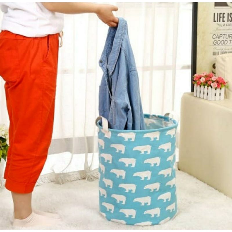 Laundry Bag Pakaian Kotor Organizer Tempat Penyimpanan