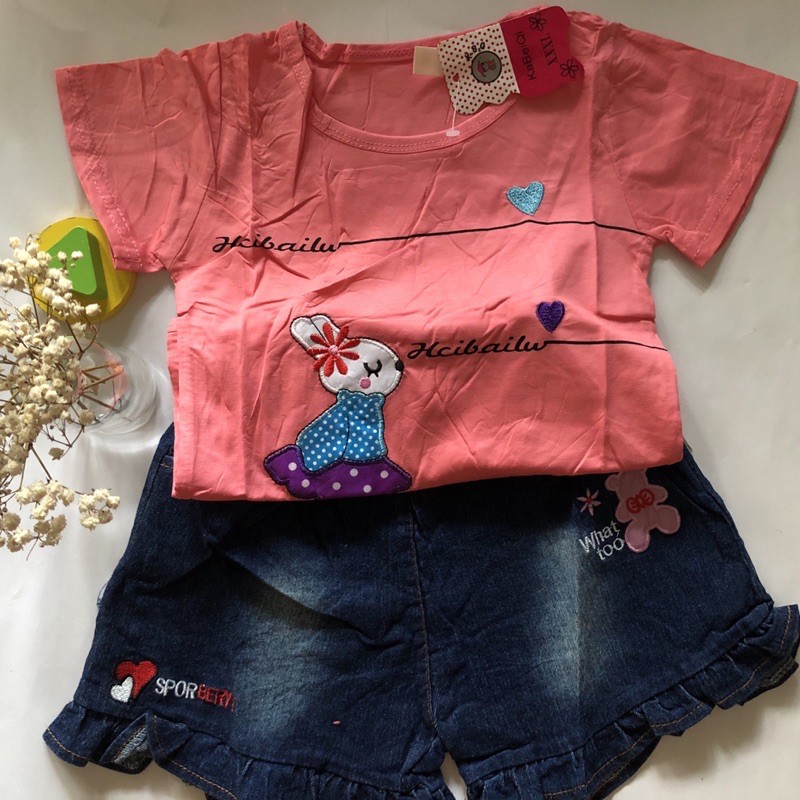 Setelan Baju Cewek | Kaos Celana Cewek | Setelan Baju Import