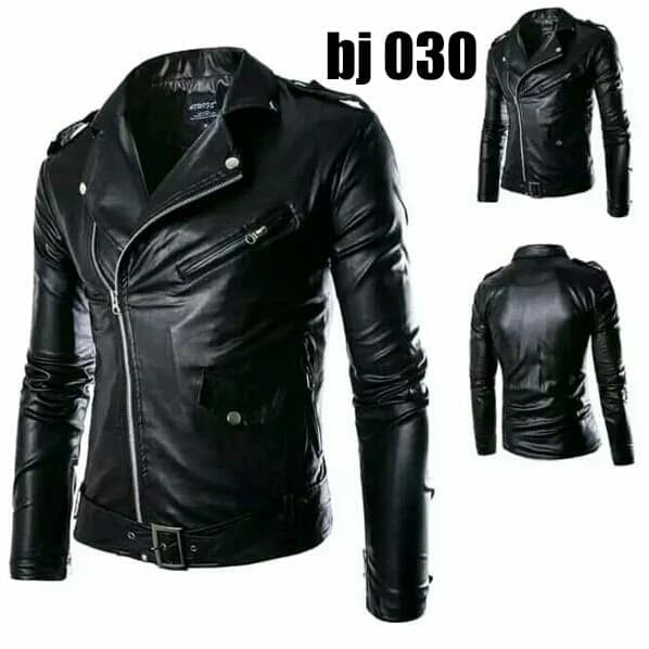 Jaket Kent Bomber Pilot Karlit  Semi Kulit  Black Hitam  M L XL  K7H5
