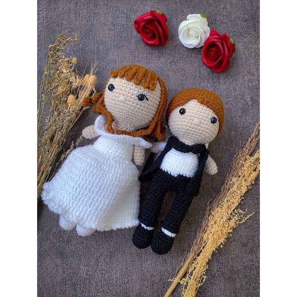 Amigurumi Wedding, boneka rajut, crochet boneka