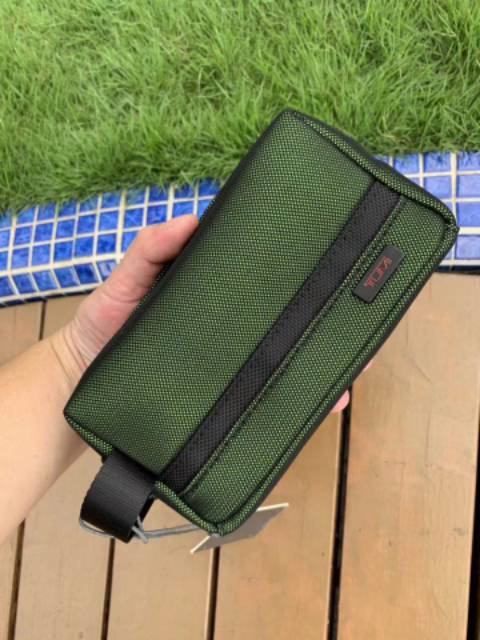 Tas tangan tumi toiletry ballistic nylon mirror quality pouch kosmetik