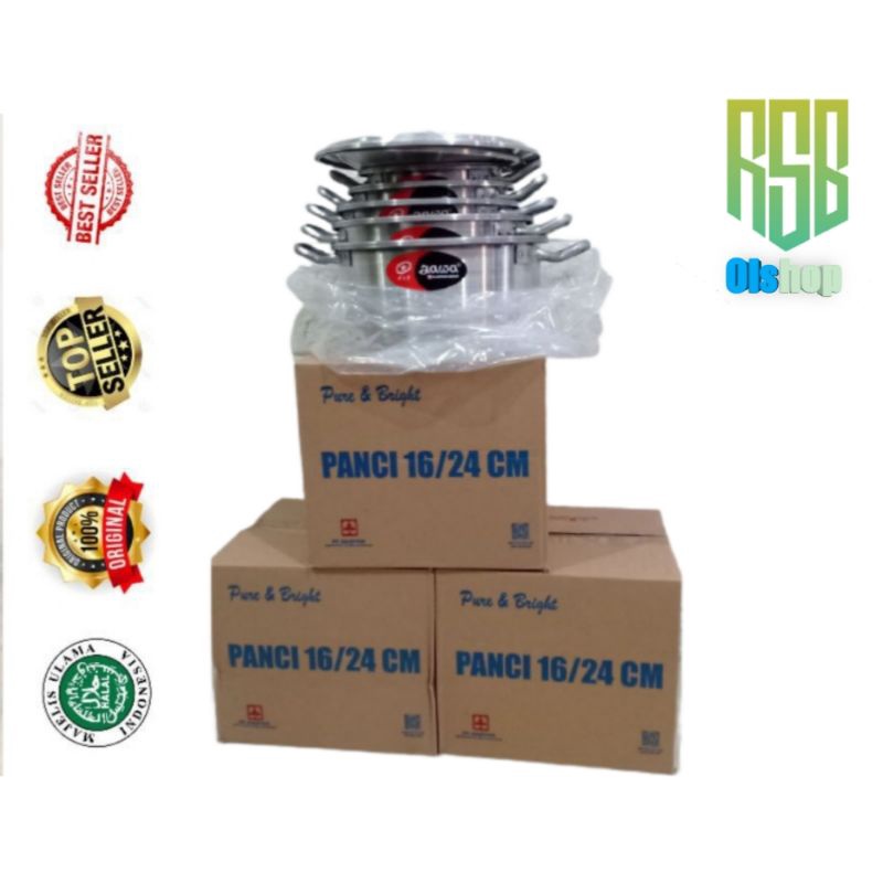 PROMO PANCI SET SUSUN JAWA MASPION ISI 5 PCS/ PANCI ALMUNIUM JAWA