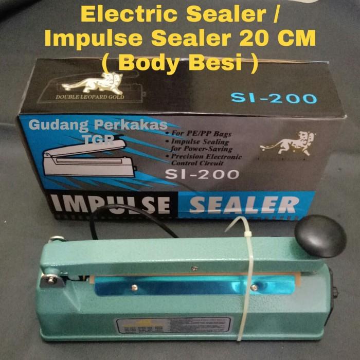 Electric Sealer 20Cm Besi / Impulse Sealer 20Cm Besi / Leopard