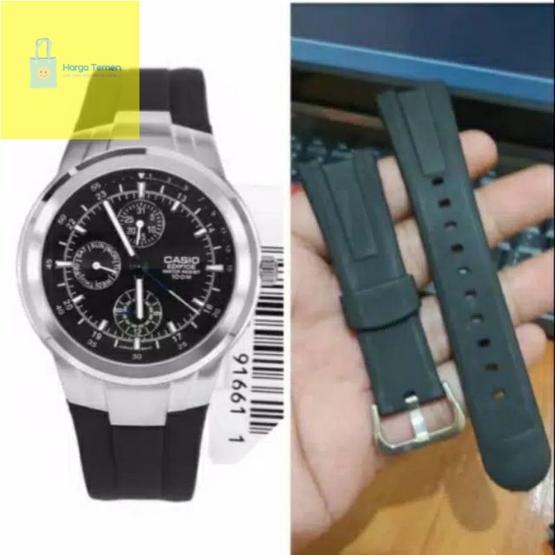 STRAP TALI JAM CASIO EDIFACE 305 EF305 EF-305 EF 305 HITAM