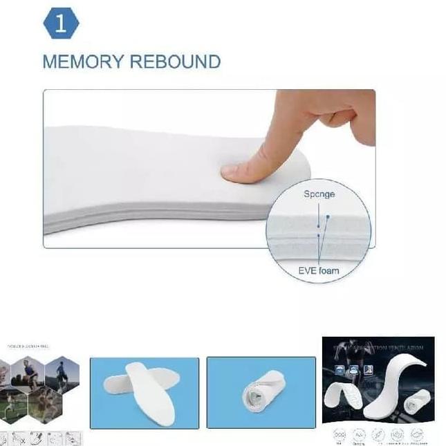 ✽ SOL SEPATU SPORT MEMORY FOAM / INSOLE FLAT MY FEET ABSORP FOAM EMPUK ☃