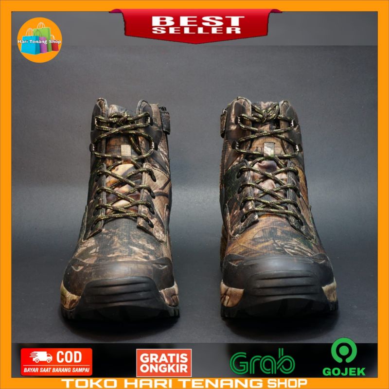 Sepatu tactical silverknight original bahan kulit kanvas/Sepatu boots pria wanita import warna perbakin( CAMO)