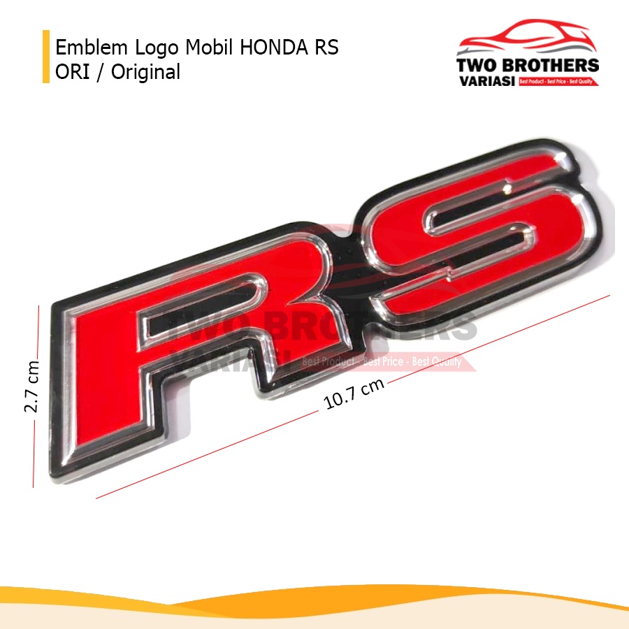 Emblem Logo Mobil HONDA RS ORI / Original