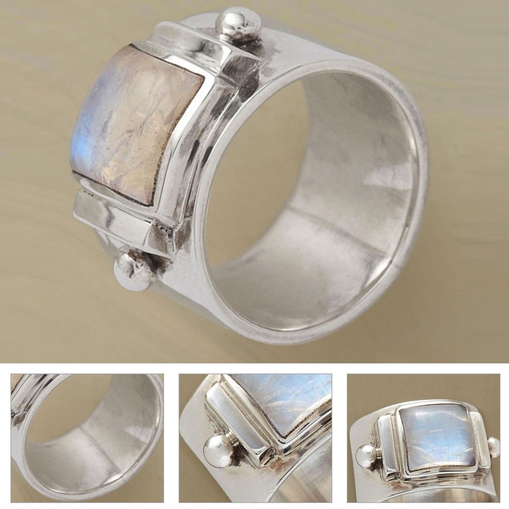 Hu Hu Hu Hu Hu Alat Bantu Pasang Kacamata♡ Cincin Wanita Bahan Alloy Hias Batu Gaya Vintage Untuk Pernikahan