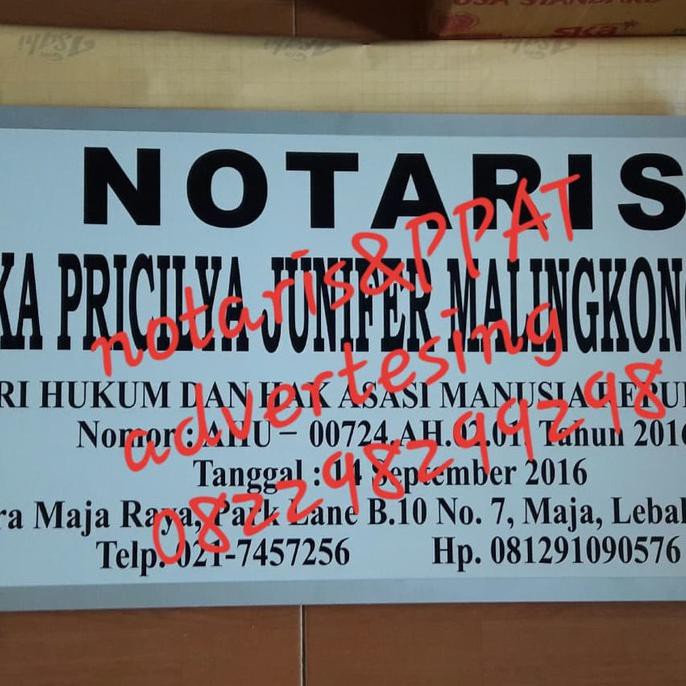 

✨BISA COD✨ plang papan nama
