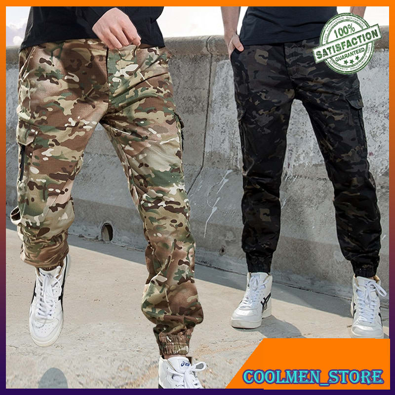 Celana Kargo Pria/Celana Militer Pria Mege Brand Tactical Jogger Pants US army Camouflage Cargo