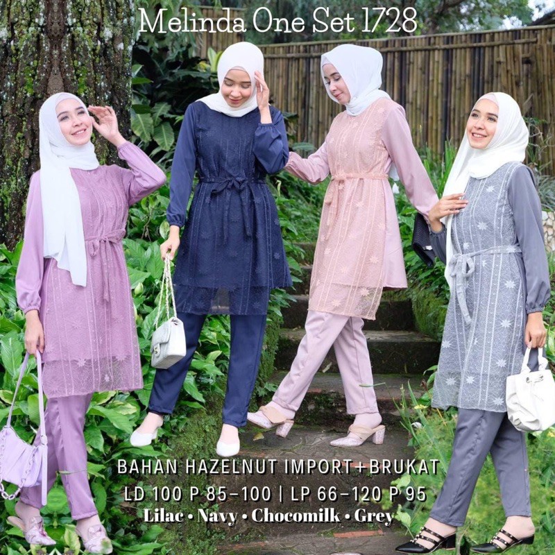 [REAL PICTURE] MELINDA ONE SET HAZELNUT IMPORT BRUKAT TANAH ABANG PGMTA METRO GROSIR SUPPLIER