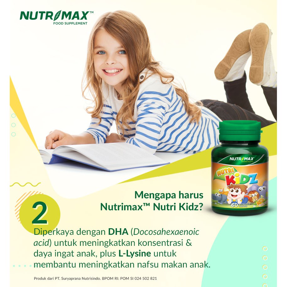 nutrimax nutri kidz 30 ( tablet kunyah )