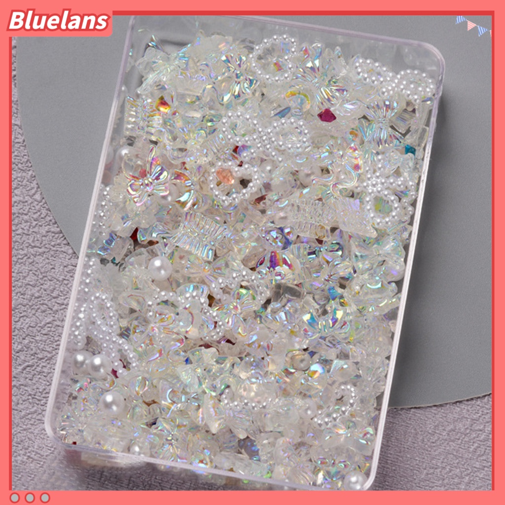 Bluelans 1 Kotak Ornamen Kuku 3D 50g Untuk Dekorasi Manicure Wanita