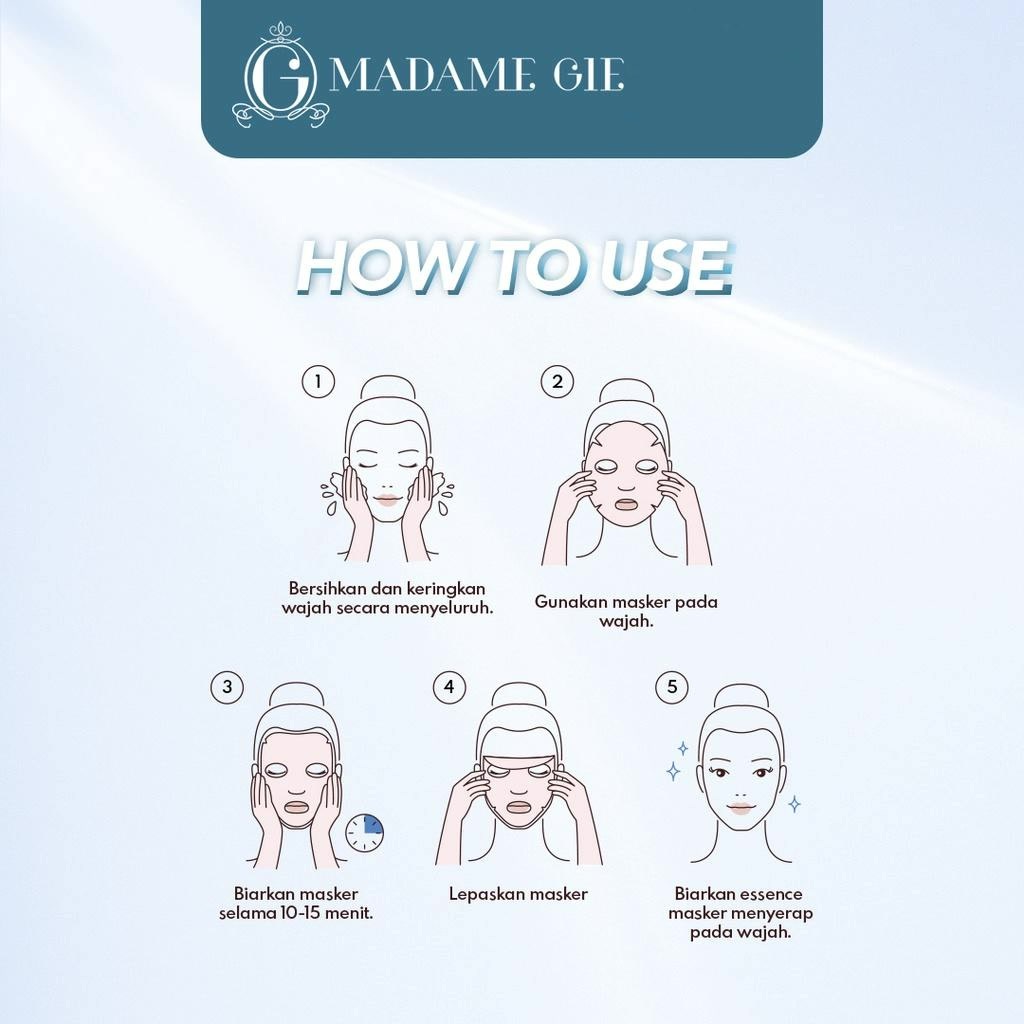 ★ BB ★  Madame Gie Luminous Sheet Mask - Skincare Masker Wajah