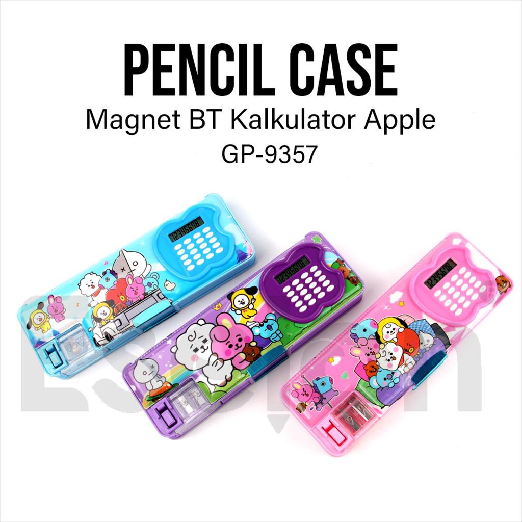 Kotak Pensil Magnet Kalkulator BT21 9357 / Tempat Pensil Fancy