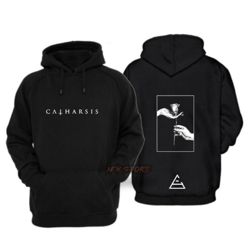 HOODIE CATHARSIS TANGKAI TANGAN LOGO EMPIRE CHAPTER 100% PREMIUM