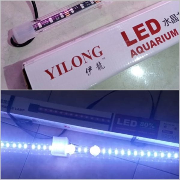 Yilong DOUBLE 92cm Lampu Celup Akuarium Aquarium Submersible LED Lamp