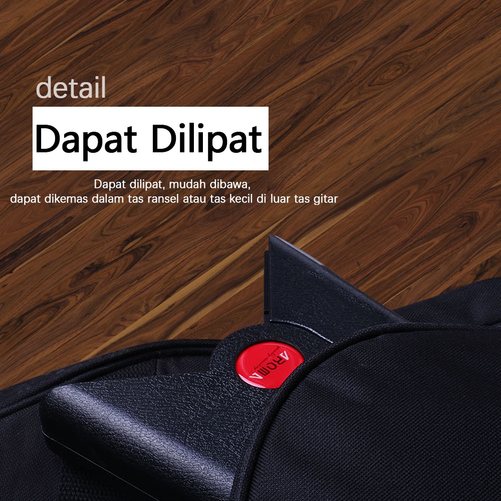 AROMA Lipat Gitar Stand AGS-01 Juga Mendukung Jazz Electric Guitar Bass Akustik Gitar Guitalele Universal