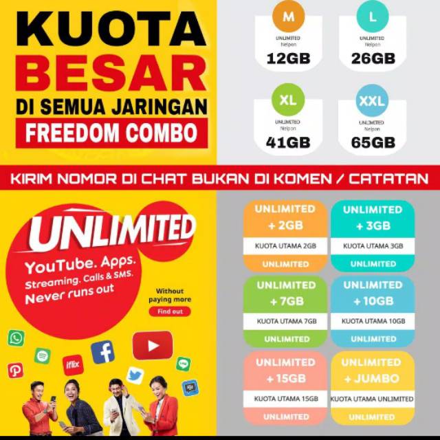 Promo Paket Data Indosat Inject Voucher Indosat Data Kuota Unlimited Shopee Indonesia