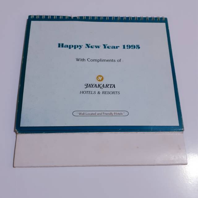 Tahun 1995 Koleksi Kalender Meja Jadul