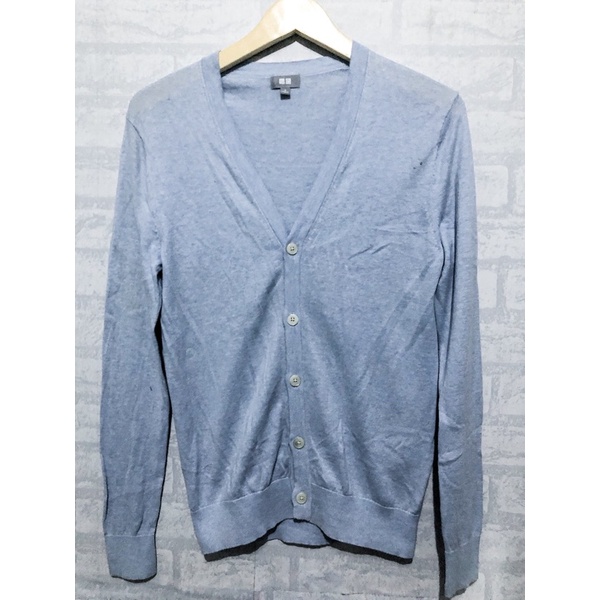 Cardigan basic Uniqlo | uniqlo second | cardigan rajut