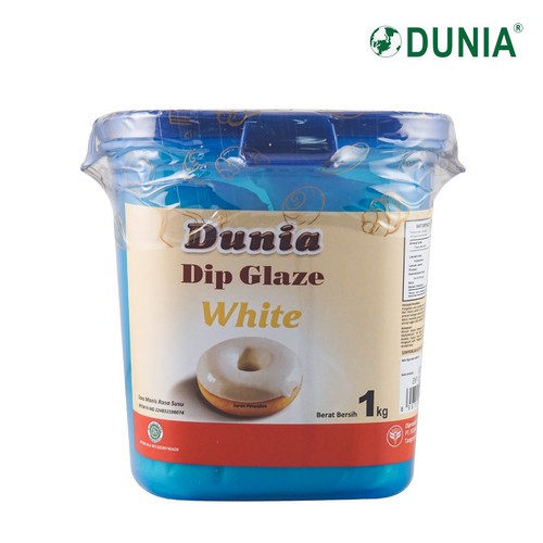 

GLAZE DIPGLAZE DUNIA WHITE VANILLA 1 KG NETTO TOPPING DONAT