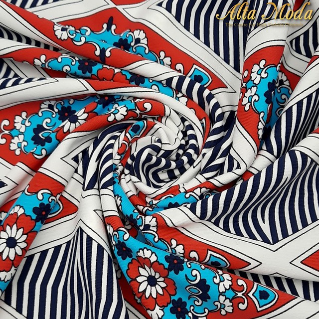 

Alta Moda Fancy Printed Stretch - Geometrical Floral (1M)