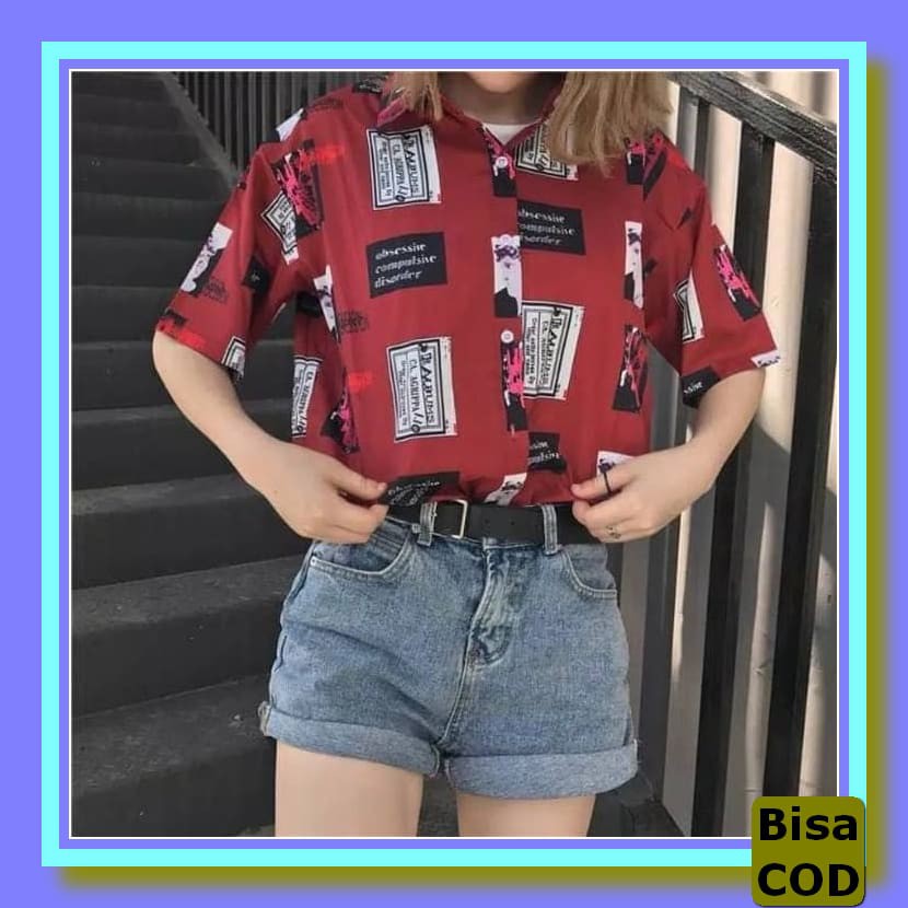 Baju Jaclyn/Kemeja Wanita Panjang/Kemeja Kantor Wanita/Kemeja Wan OT862 Fedora Fashion Konveksi Ke