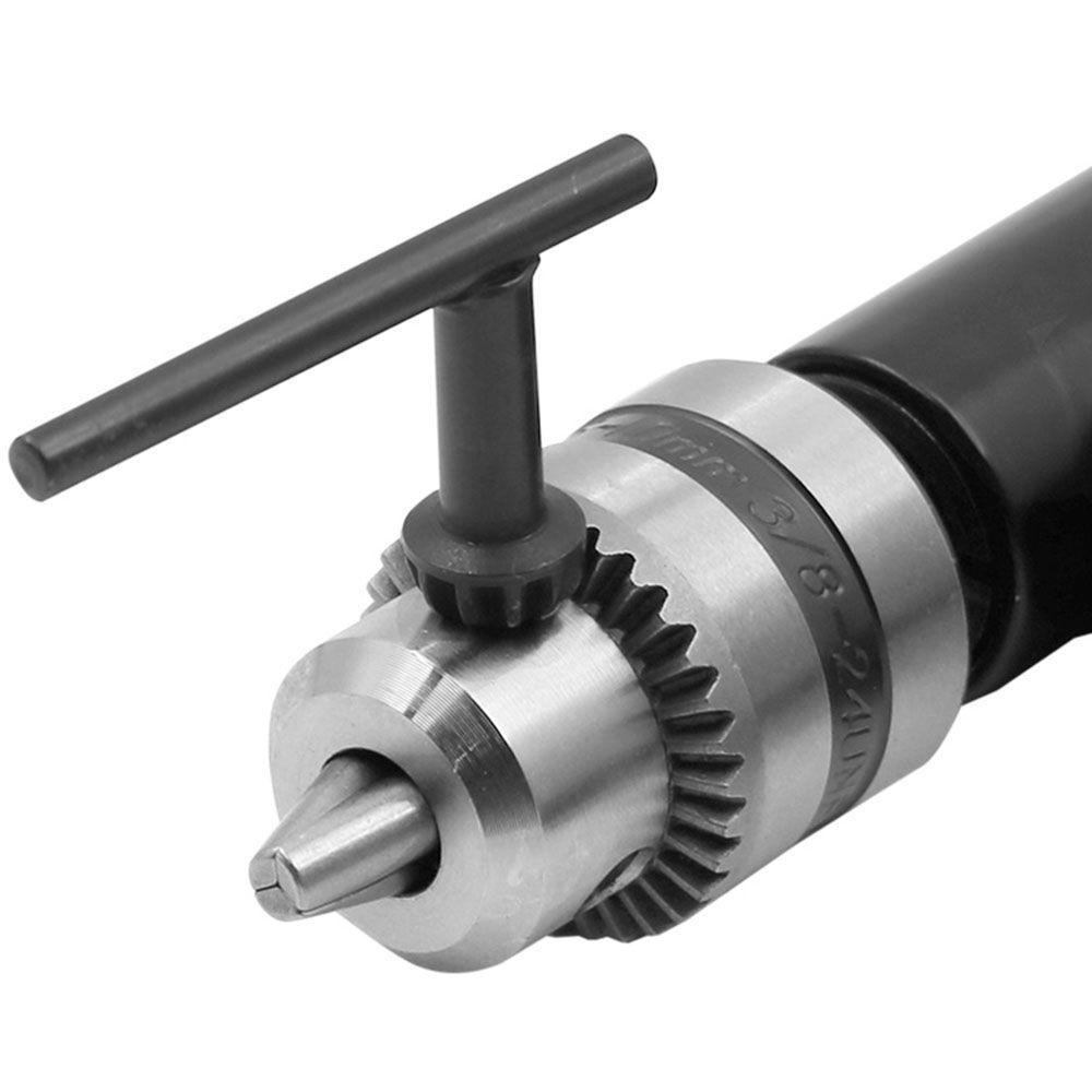 Solighter 90derajat Tekuk Tiga Baling Chuck Sudut Adaptor Bor Listrik