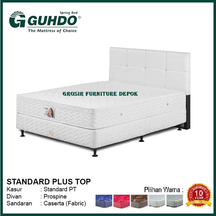 Promo Springbed Full Set Guhdo Standard Plushtop Prospine HB Caserta